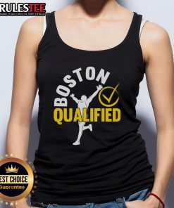 Awesome Boston Qualifier marathon running tank top showcasing pride and performance for dedicated runners.