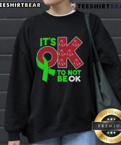 Awesome Boston Red Sox 'It's Ok to Not Be Ok' sweatshirt, perfect for fans showcasing team spirit and comfort.