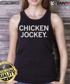 Awesome Chicken Jockey Classic Tank Top featuring a fun chicken graphic, perfect for casual summer outfits and chicken lovers.