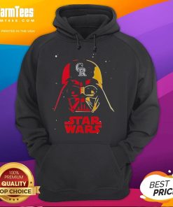 Awesome Colorado Rockies X Star Wars Night limited edition baseball hoodie featuring vibrant graphics and comfortable fit.