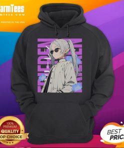Stylish person enjoying a chill day in a cozy Frieren hoodie, perfect for comfort and casual outings.