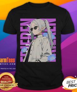 Awesome Cool Chill Day With Frieren T-Shirt featuring vibrant graphics and a relaxed fit for anime fans.