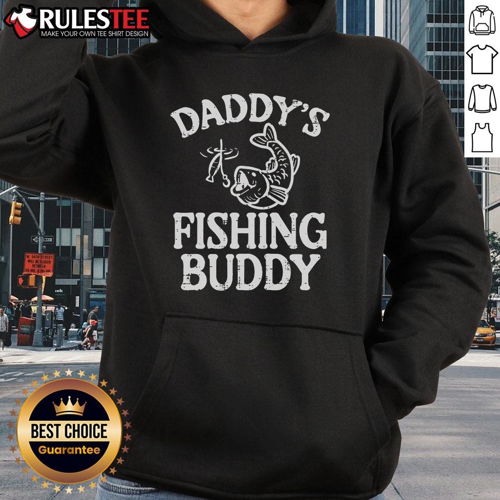 Awesome Daddy'S Fishing Buddy Hoodie Awesome Daddy's Fishing Buddy Hoodie in navy blue, perfect for fishing enthusiasts and stylish dads.