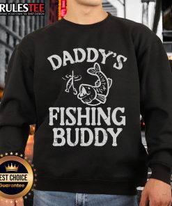 Awesome Daddy's Fishing Buddy Sweatshirt featuring a fun fishing graphic, perfect for dads who love fishing adventures.
