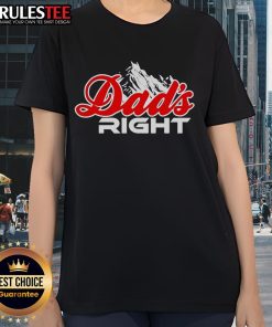 Alt Text: Awesome Dads Right Mountain Ladies Tee featuring a stylish graphic design perfect for outdoor enthusiasts.