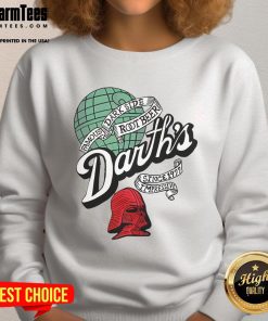 Awesome Darth's Root Beer sweatshirt featuring 'Famous Dark Side Since 1997' design, perfect for Star Wars fans.