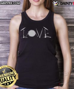 Awesome drummers drumming in stylish drum love tank top, showcasing passion for music and rhythm in vibrant performance.