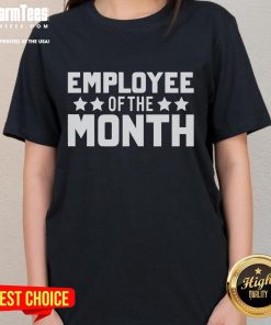 Awesome Employee of the Month Ladies Tee featuring a stylish design, perfect for celebrating achievements in the workplace.