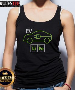 Awesome EV Life Periodic Table of Elements graphic for electric vehicle enthusiasts on a stylish tank top.