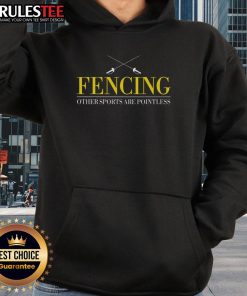 Awesome Fencing Others Sports Are Pointless Hoodie, featuring a stylish design perfect for fencing enthusiasts.