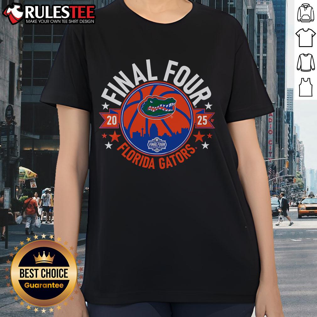 Awesome Florida Basketball 2025 Final Four Ladies Tee Awesome Florida Basketball 2025 Final Four Ladies Tee featuring vibrant design and team colors for fans and supporters.
