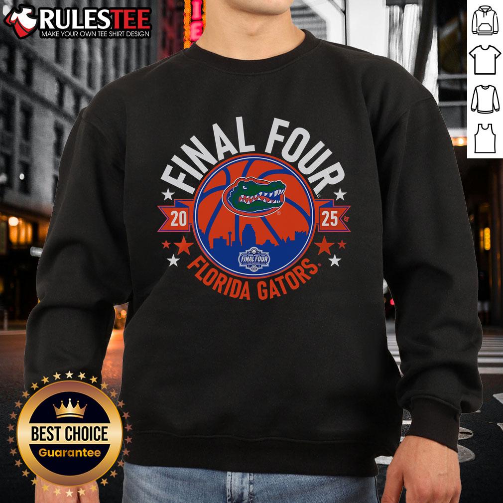Awesome Florida Basketball 2025 Final Four Sweatshirt Awesome Florida Basketball 2025 Final Four Sweatshirt featuring team colors and logo, perfect for fans and players.