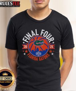 Alt Text: Awesome Florida Basketball 2025 Final Four T-Shirt featuring team colors and logo, perfect for fans and supporters.