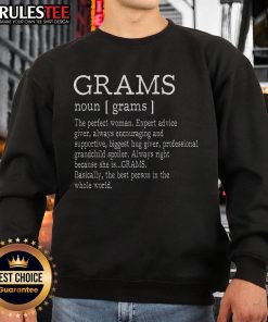 Alt Text: Awesome Grams definition sweatshirt for Mother's Day, featuring a cozy design perfect for grandmas.