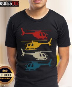 Awesome Helicopter Pilot Co Retro Aviation T-Shirt featuring a vintage design for aviation enthusiasts and pilots.