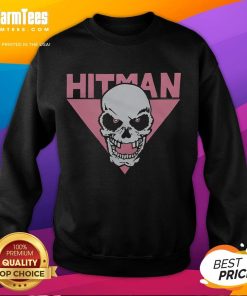 Alt Text: Awesome Hitman Skull Sweatshirt featuring a striking skull design, perfect for casual streetwear and fans of edgy fashion.