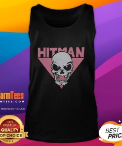 Awesome Hitman Skull Tank Top featuring a striking skull design, perfect for edgy fashion enthusiasts.