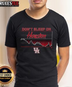 Awesome Houston Basketball 'Don't Sleep on Houston' T-Shirt featuring bold graphics and vibrant colors for fans.
