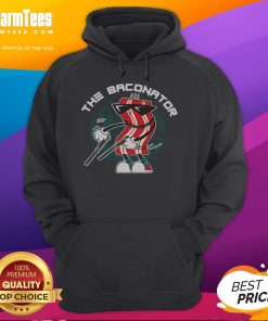 Awesome I Am The Baconator hoodie featuring a fun breakfast bacon design, perfect for food lovers and bacon enthusiasts.
