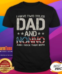 Awesome Dad and Nonno US Flag Father's Day T-Shirt celebrating dual titles for Father's Day.
