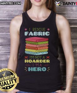 Alt Text: Awesome I Rescue Fabric Sewing Tank Top for Sewists, Tailors, and Quilters - Perfect for Stitchers and Craft Lovers