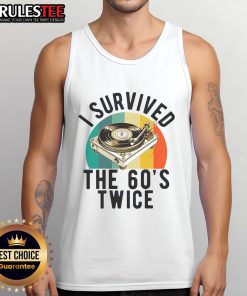 Awesome I Survived the 60s Sixties Twice 70th Birthday 60th Tank Top design featuring vibrant colors and retro style.