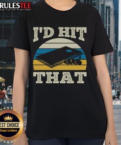 Awesome ID Hit That Bag cornhole retro ladies tee featuring fun graphics and a comfortable fit for casual wear.