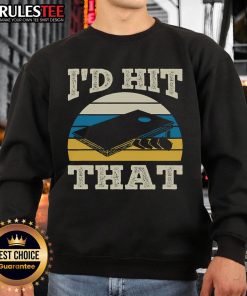 Awesome ID Hit That Bag Bean Cornhole Retro Sweatshirt featuring a fun cornhole design for enthusiasts and players.