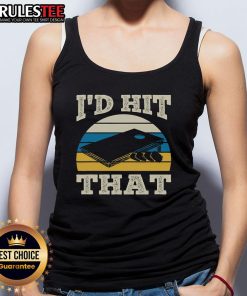 Awesome ID Hit That Bag Bean Cornhole Retro Tank Top in vibrant colors, perfect for cornhole enthusiasts and summer fun.