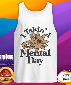 Alt Text: Awesome Kes I Takin A Mental Day Tank Top in vibrant colors, perfect for casual wear and self-care vibes.