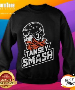Awesome Kevin Tansey wearing a Sheffield Steelers hockey sweatshirt, showcasing team spirit during a game.
