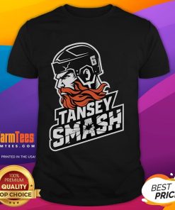 Awesome Kevin Tansey Smash Sheffield Steelers Hockey T-Shirt featuring bold graphics and team colors.