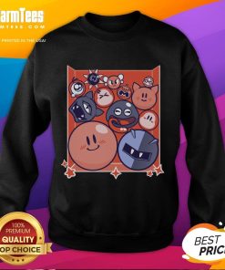 Awesome Kirby Puffball Drop Sweatshirt featuring a colorful design of Kirby in a cozy, casual style for fans.