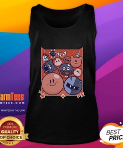 Awesome Kirby Puffball Drop Tank Top featuring a playful design, perfect for casual wear and Nintendo fans.