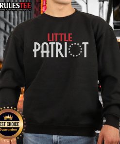 Awesome Little Patriot Stars Sweatshirt featuring vibrant star graphics, perfect for celebrating patriotism and casual style.