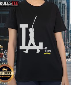 Awesome Los Angeles Dodgers baseball logo on a stylish ladies tee, perfect for fans supporting their team in style.