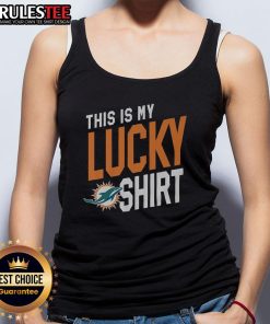 Miami Dolphins tank top with vibrant colors, perfect for game day and showcasing team spirit. This is my lucky tank top!