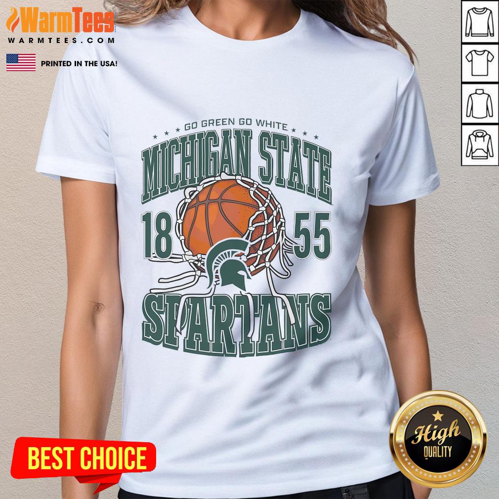 Awesome Michigan State Spartans Cut The Net Ladies Tee Awesome Michigan State Spartans Cut the Net Ladies Tee featuring vibrant team colors and stylish design for fans.