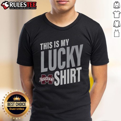 Awesome Mississippi State Bulldogs 'This Is My Lucky T-Shirt' featuring bold graphics and team colors for fans.