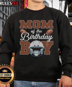 Awesome mom of the birthday boy football sweatshirt, perfect for celebrating special occasions in style.