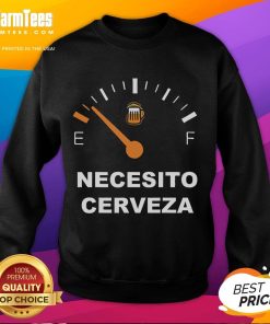 Awesome Necesito Cerveza I Need Beer Sweatshirt in vibrant colors, perfect for beer lovers and casual wear.