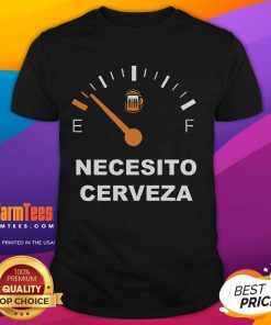 Alt Text: Awesome Necesito Cerveza I Need Beer T-Shirt design featuring bold text and a fun graphic for beer lovers.