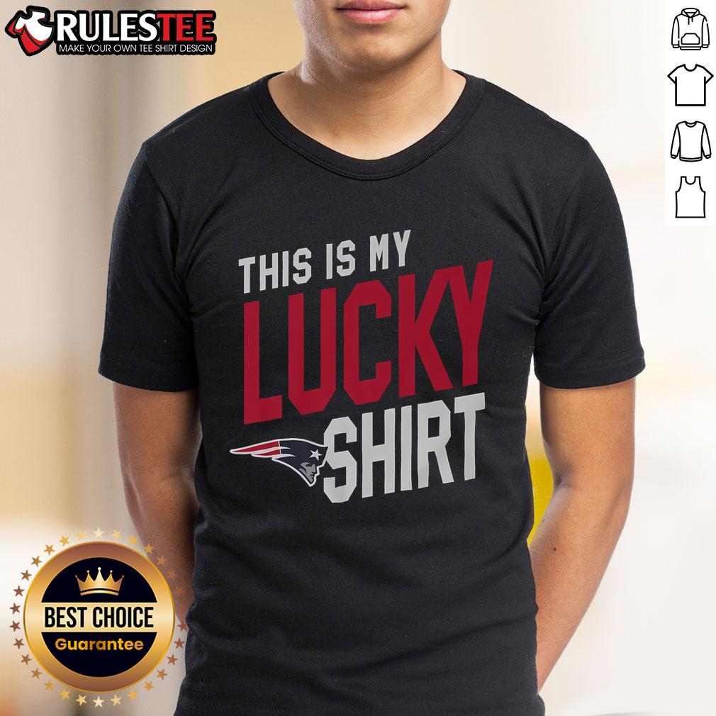 Awesome New England Patriots This Is My Lucky T Shirt Alt Text: Awesome New England Patriots 'This Is My Lucky T-Shirt' featuring team colors and logo, perfect for game day.