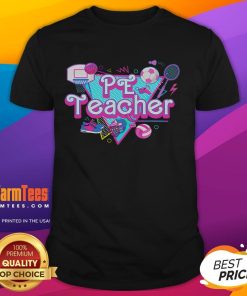 Awesome PE Teacher T-Shirt featuring a fun design, perfect for physical education teachers and sports enthusiasts.