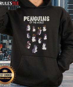 Alt Text: Awesome Penguins Animals of the World Retro Hoodie featuring playful penguin design for wildlife lovers.