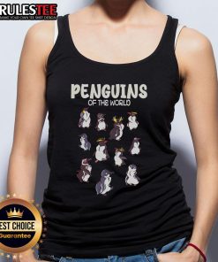 Awesome Penguins retro tank top featuring cute penguin graphics, perfect for animal lovers and casual wear enthusiasts.