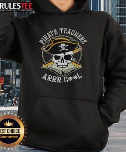 Awesome Pirate Teachers Arrr Cool Skull Hoodie featuring a bold skull design, perfect for pirate-themed events.