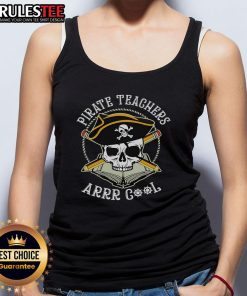 Awesome Pirate Teachers Arrr Cool Skull Tank Top featuring a bold skull graphic for a fun and stylish look.