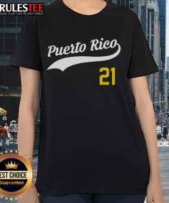 Awesome Puerto Rico Baseball 21 tee for Santurce baseball fans, perfect for ladies supporting their team in style.