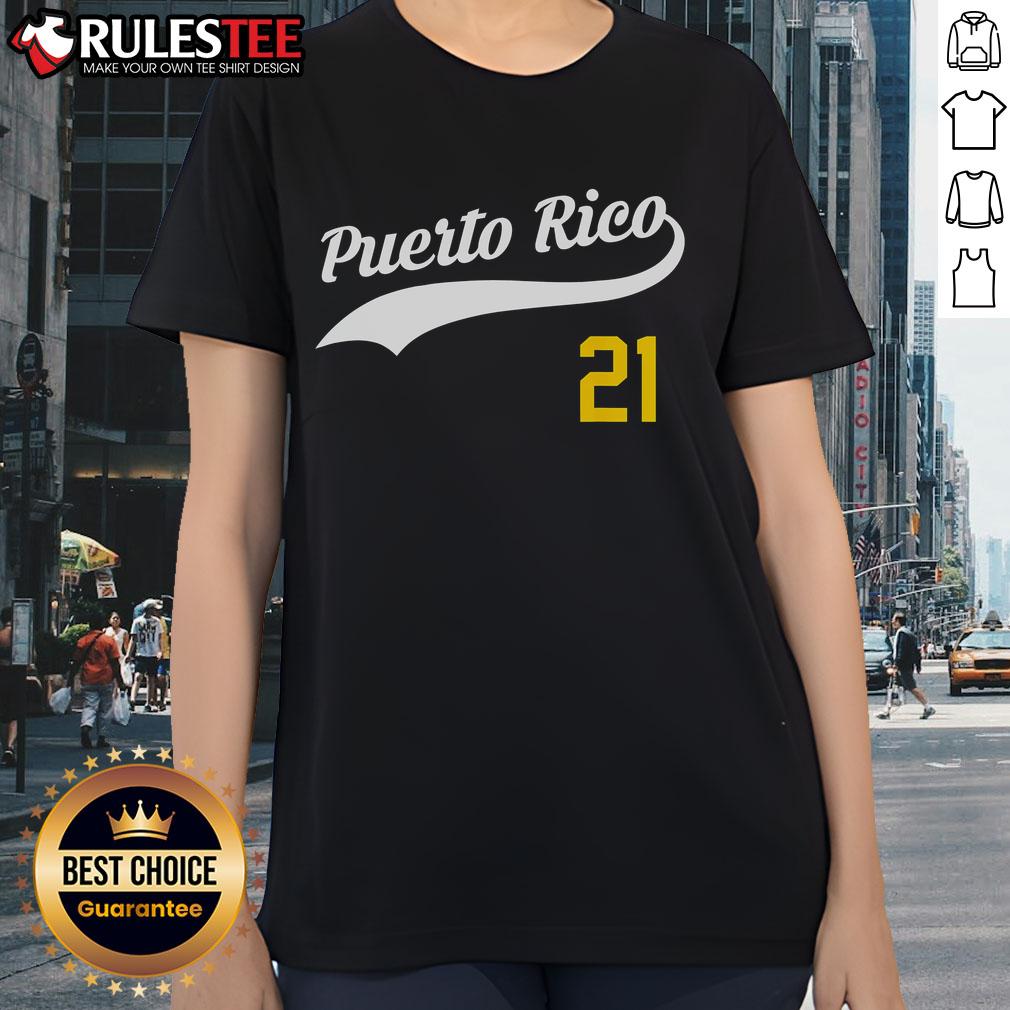 Awesome Puerto Rico Baseball 21 For Santurce Baseball Fans Ladies Tee Awesome Puerto Rico Baseball 21 tee for Santurce baseball fans, perfect for ladies supporting their team in style.